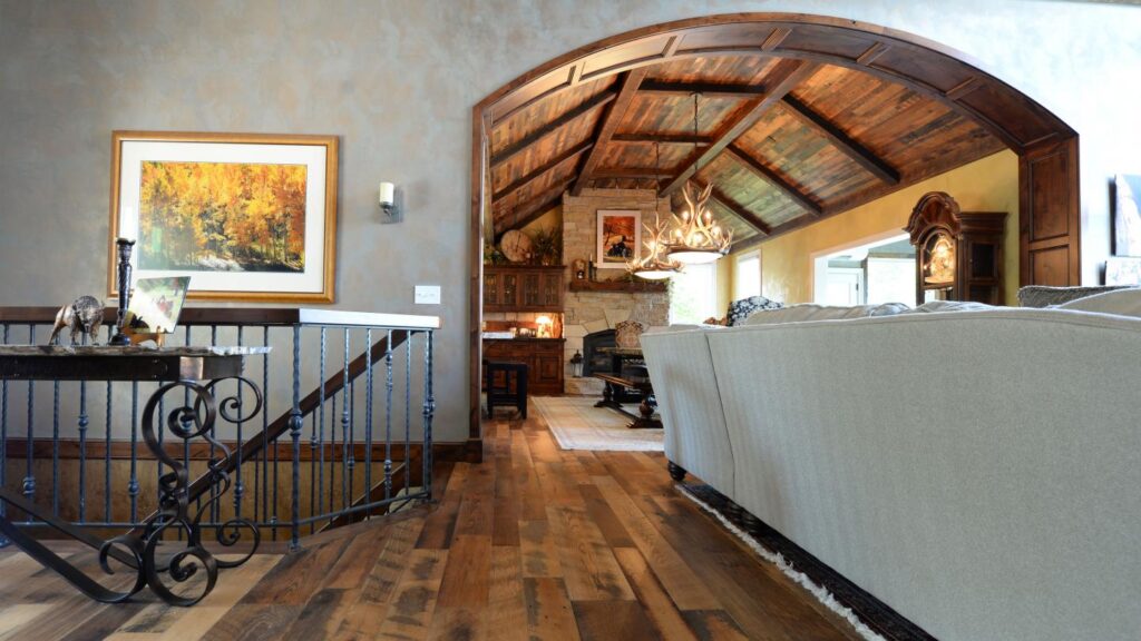 Rustic Oak Flooring, Paneling, Rough Sawn Beams